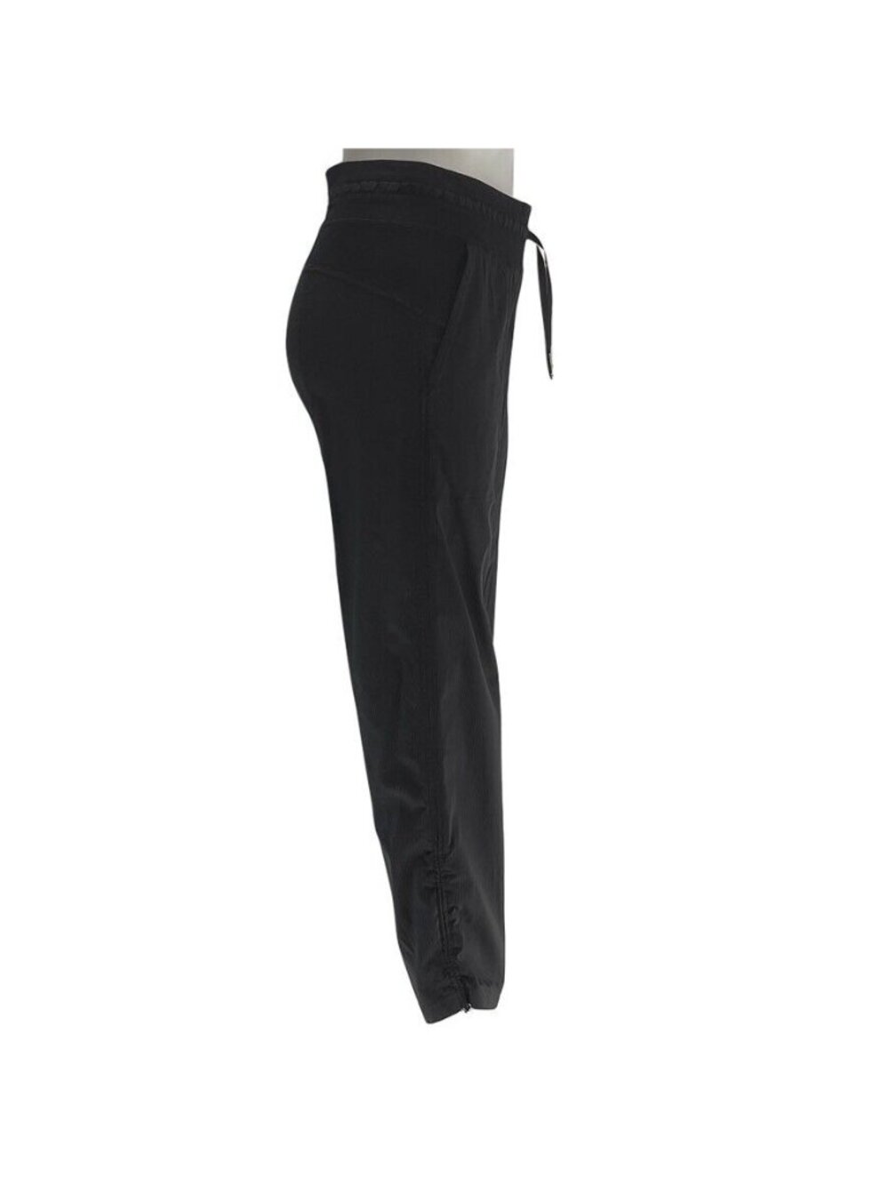 LULULEMON Athletica Dance Studio Cropped Pants Jogger Women's 4 Black Activewear - Picture 4 of 9